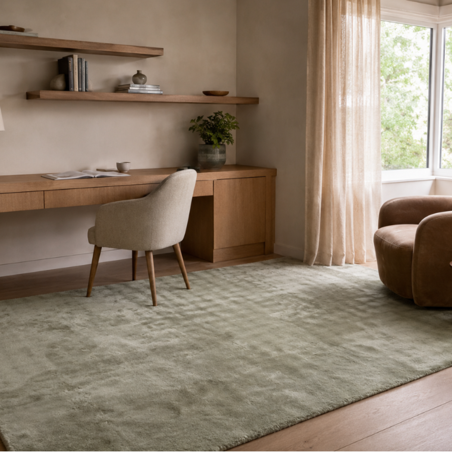 Skye Plush Light Grey Rug