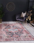 Vintage Crown Kendra Distressed Vintage Distressed Vintage Round Rug (3206-03)