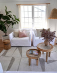 Loki Abstract Beige Rug LTB2B