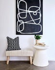 Abstract Framed Canvas Wall Art Green KAILE