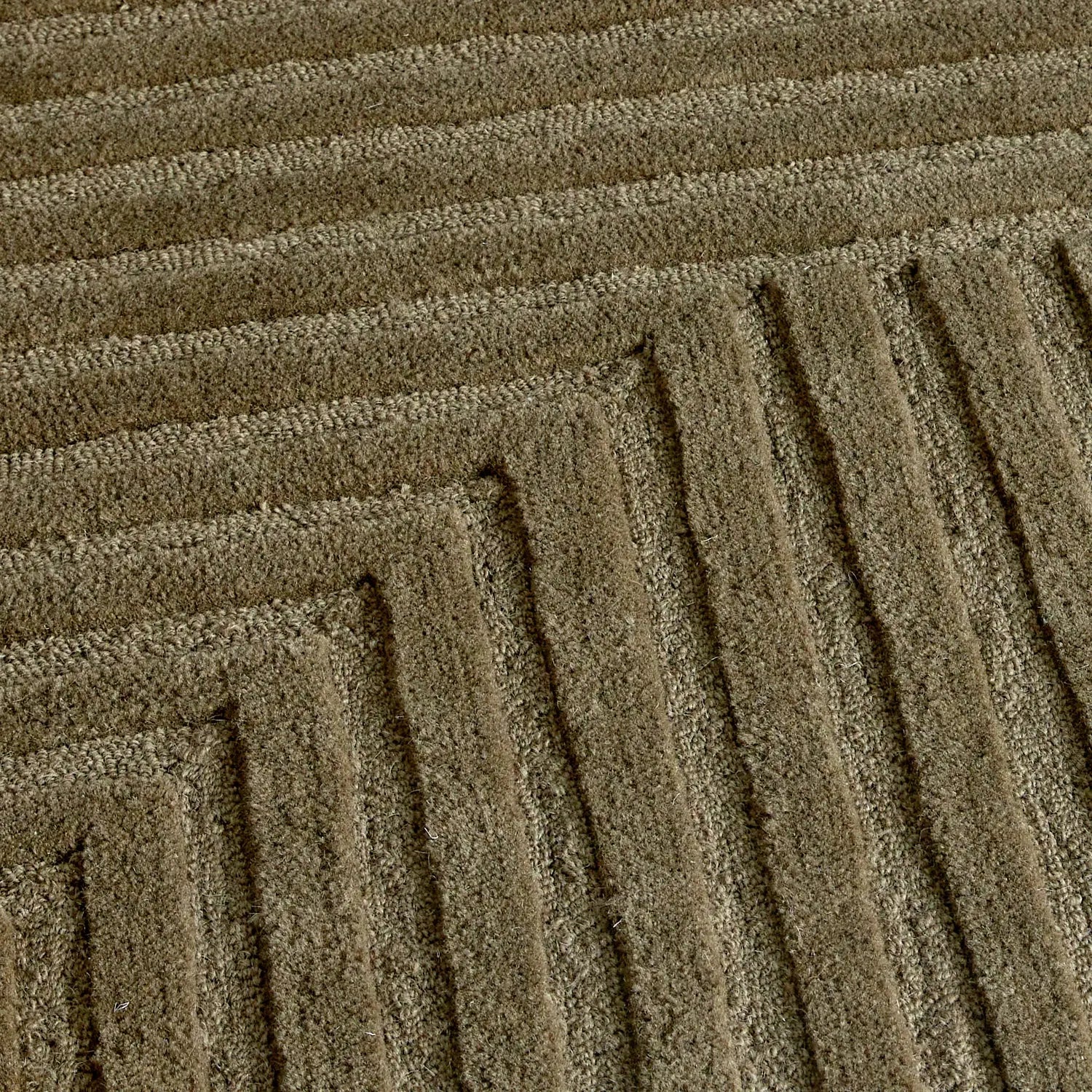 Azure Wool Floor Rug Olive DREAMHOME