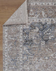 Baltimore Virginia Medallion Transitional Ash Rug - B07