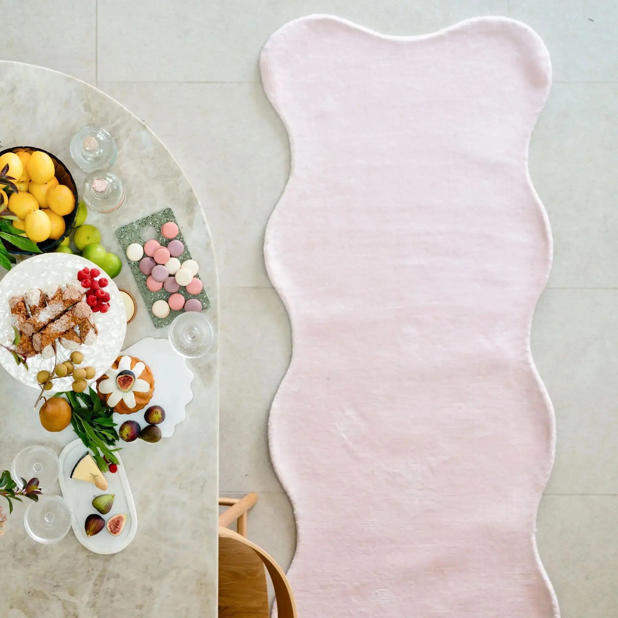 Barrow Scalloped Irregular Rug DREAMHOME