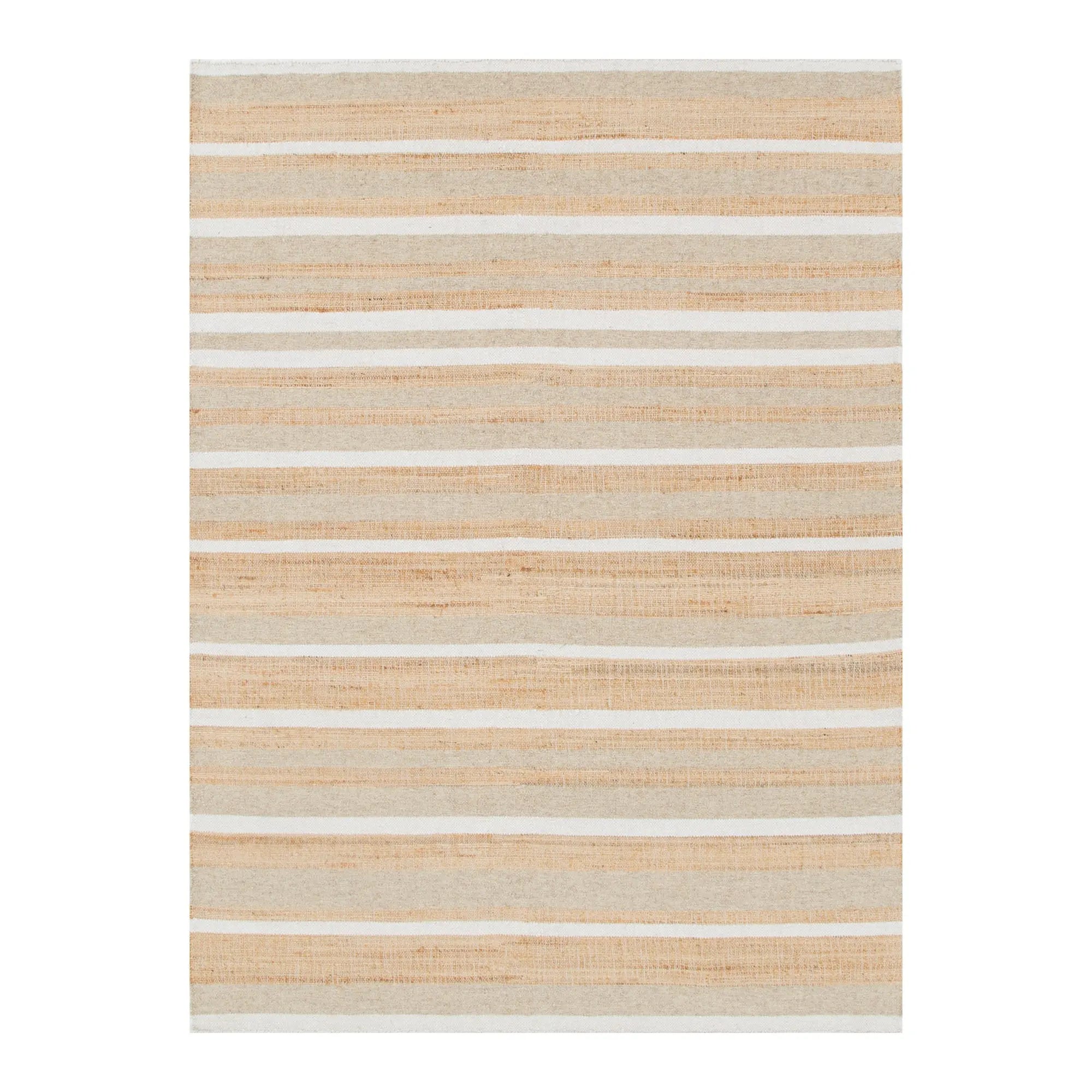 Bondi Jute Striped Rug Natural DREAMHOME