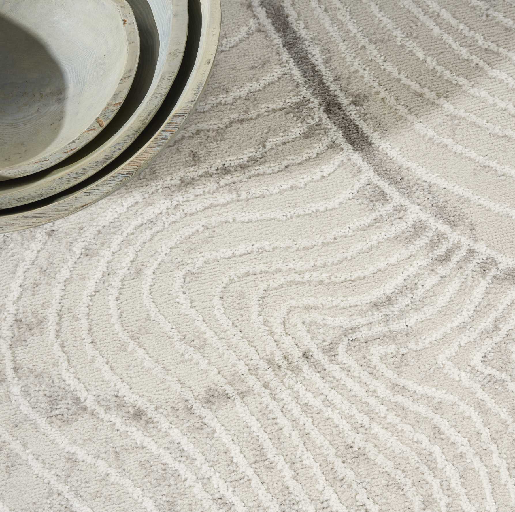 Calvin Klein Ivory Floor Rug NOURISONCK