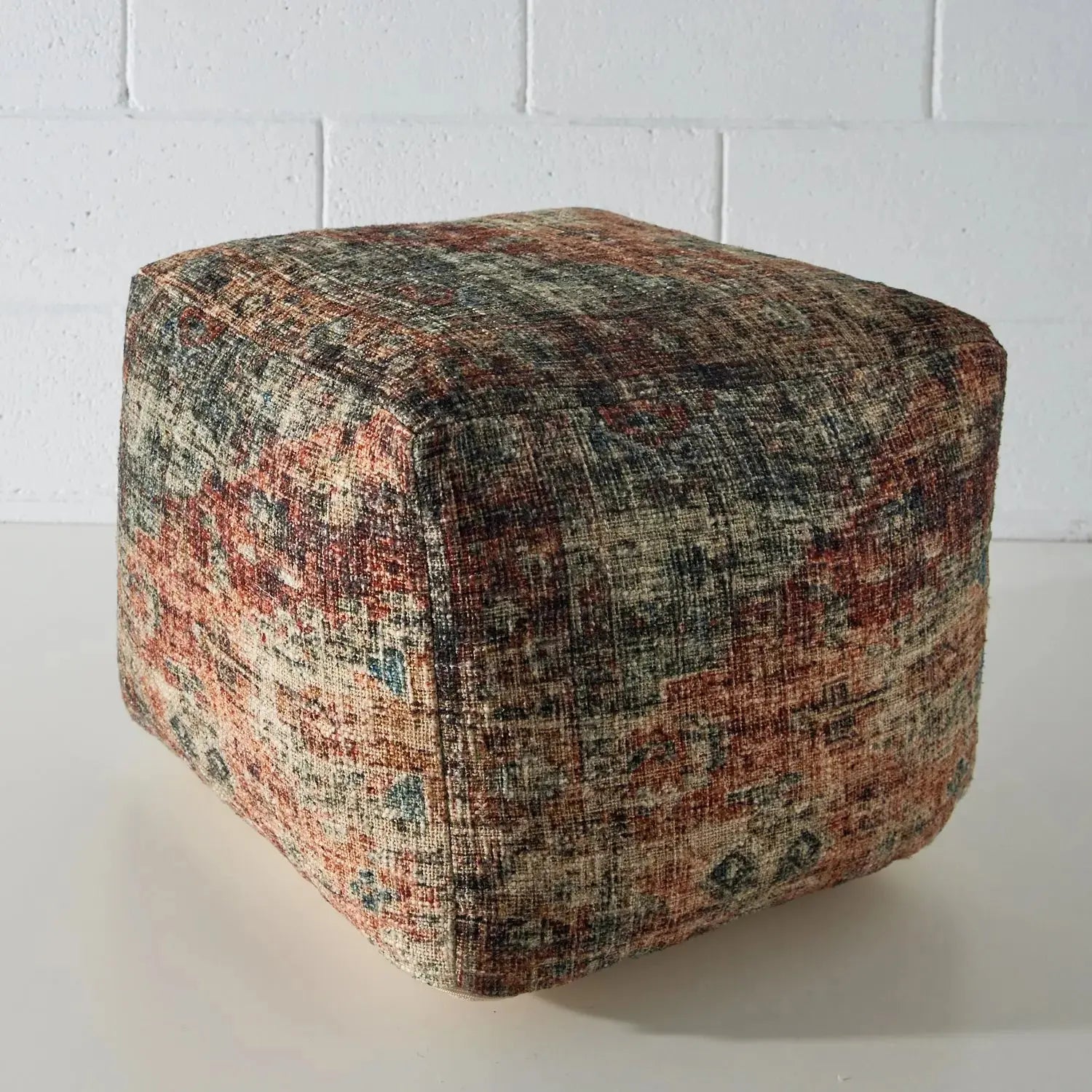 Carey Boho Pouffe Multi CELADON