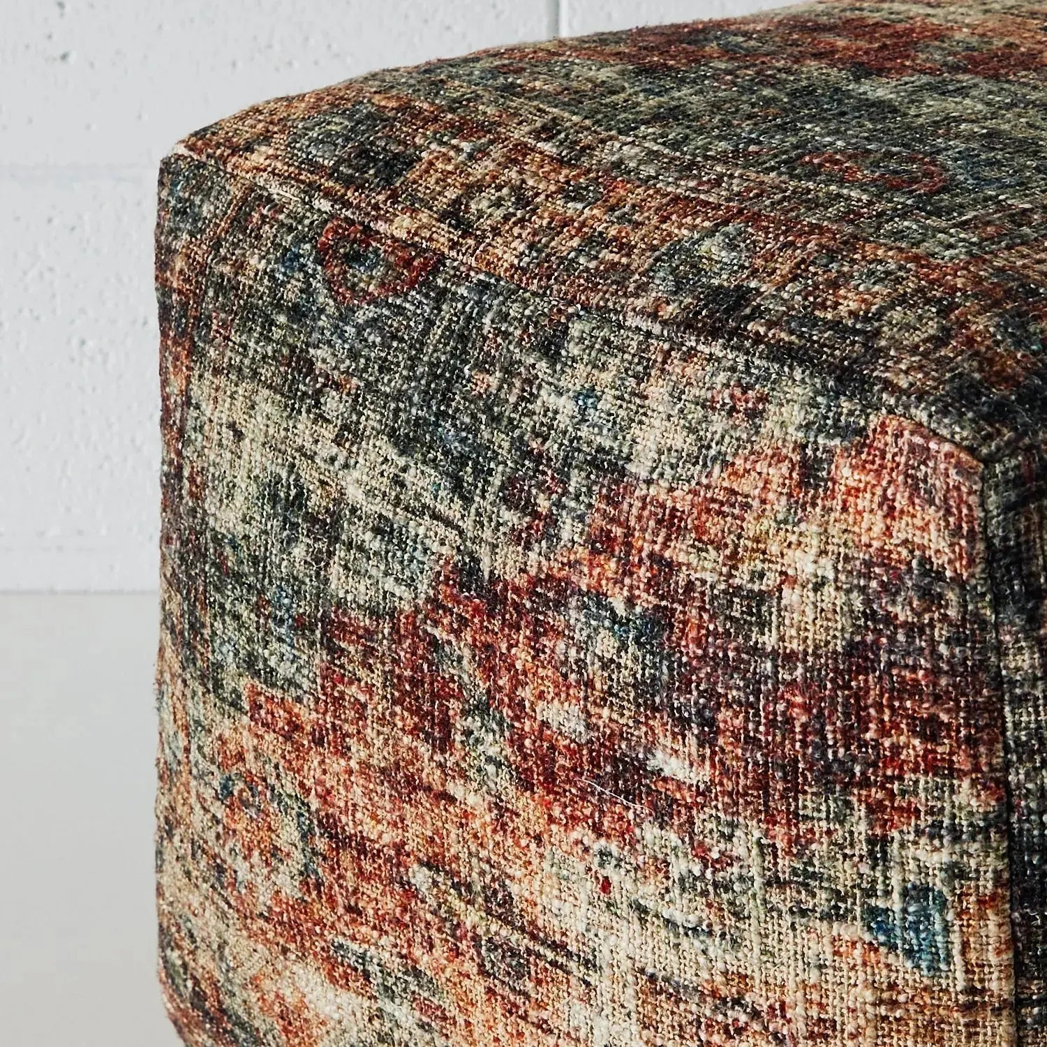 Carey Boho Pouffe Multi CELADON