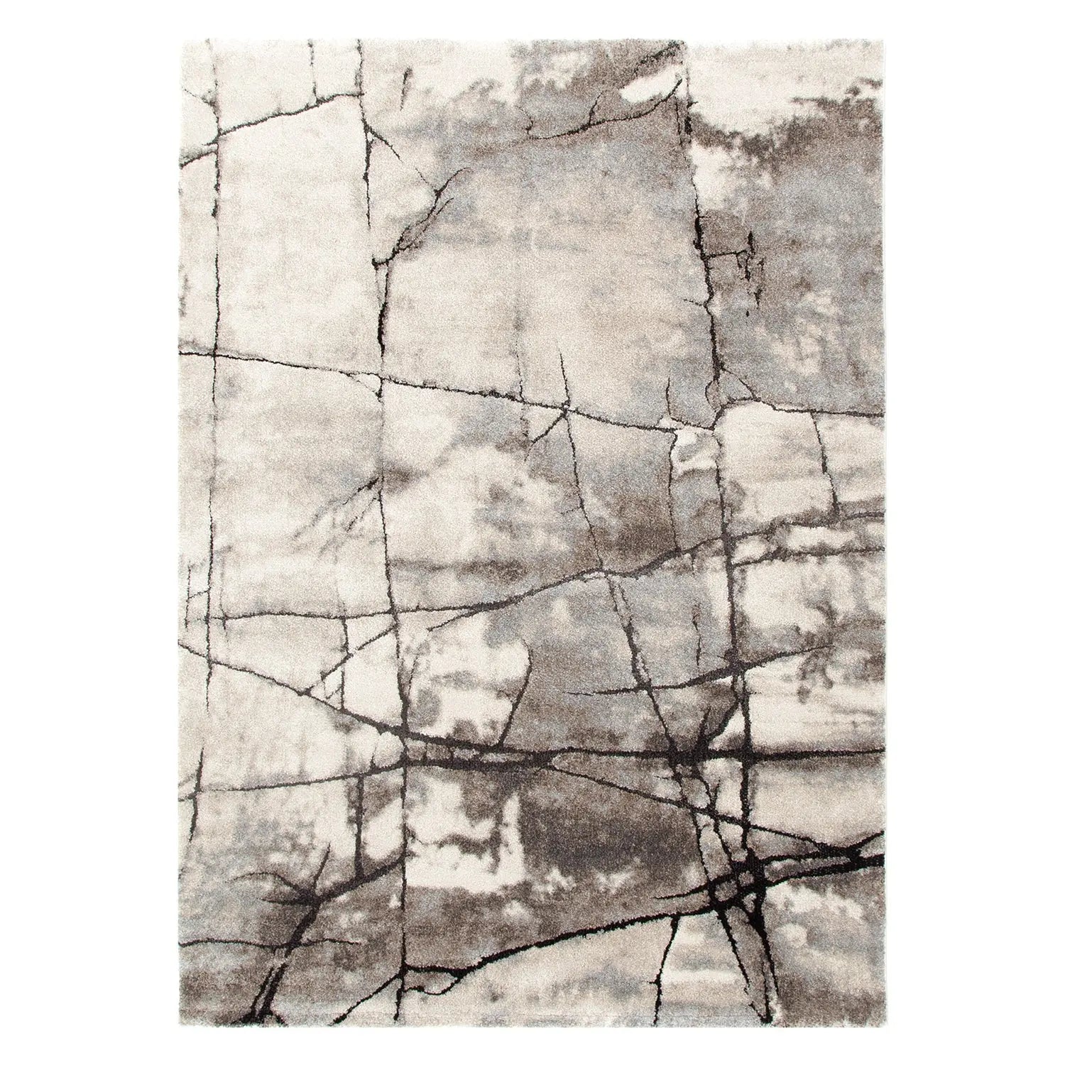 Crete Abstract Beige Rug BRAVEN