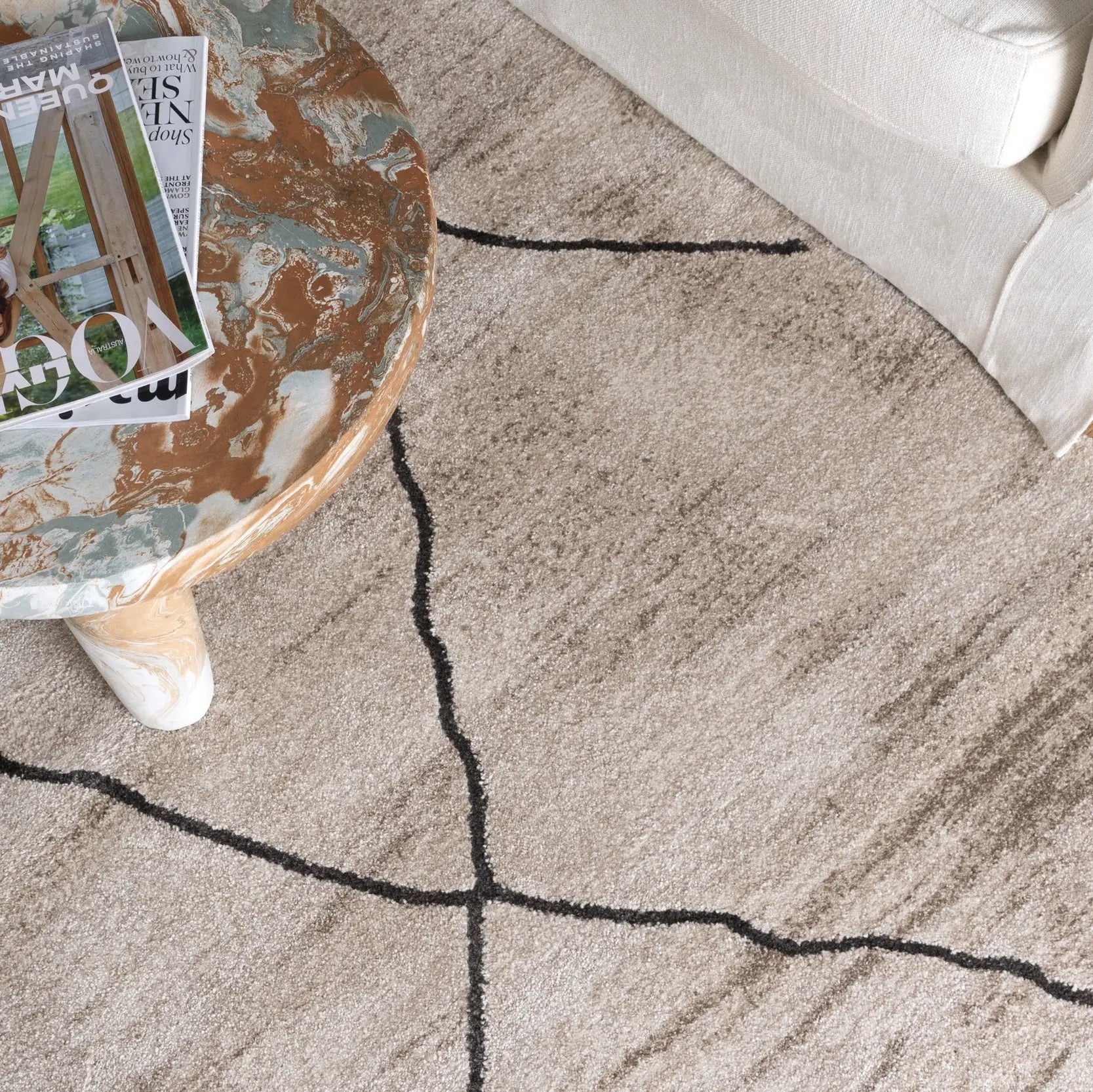 Crete Diamond Patterned Rug BRAVEN