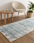 Delicate Audrey Ivory & Blue Rug - DEL19