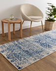 Delicate Audrey Ivory & Navy Rug - DEL21