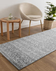 Delicate Katherine Grey & Ivory Rug - DEL23