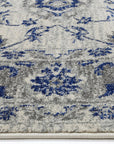 Delicate Cassandra Blue & Ivory Rug - DEL17