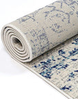 Delicate Audrey Ivory & Navy Rug - DEL21