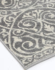 Delicate Katherine Grey & Ivory Rug - DEL23