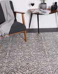 Delicate Katherine Grey & Ivory Rug - DEL23