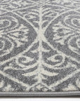Delicate Katherine Grey & Ivory Rug - DEL23