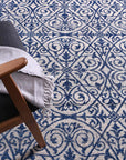 Delicate Katherine Blue & Ivory Rug - DEL24
