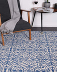 Delicate Katherine Blue & Ivory Rug - DEL24