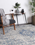 Delicate Montana Ivory & Blue Rug - DEL26