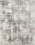 Expressions Beige Grey Modern Rug - EX07