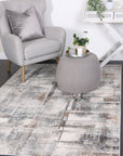 Expressions Beige Grey Modern Rug - EX07