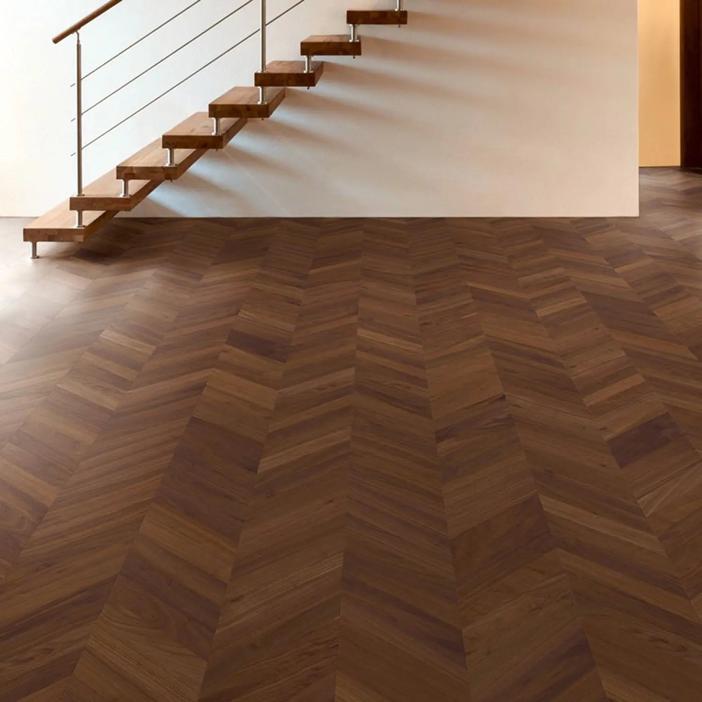 Fashion Walnut Chevron Engineered Timber Woodline