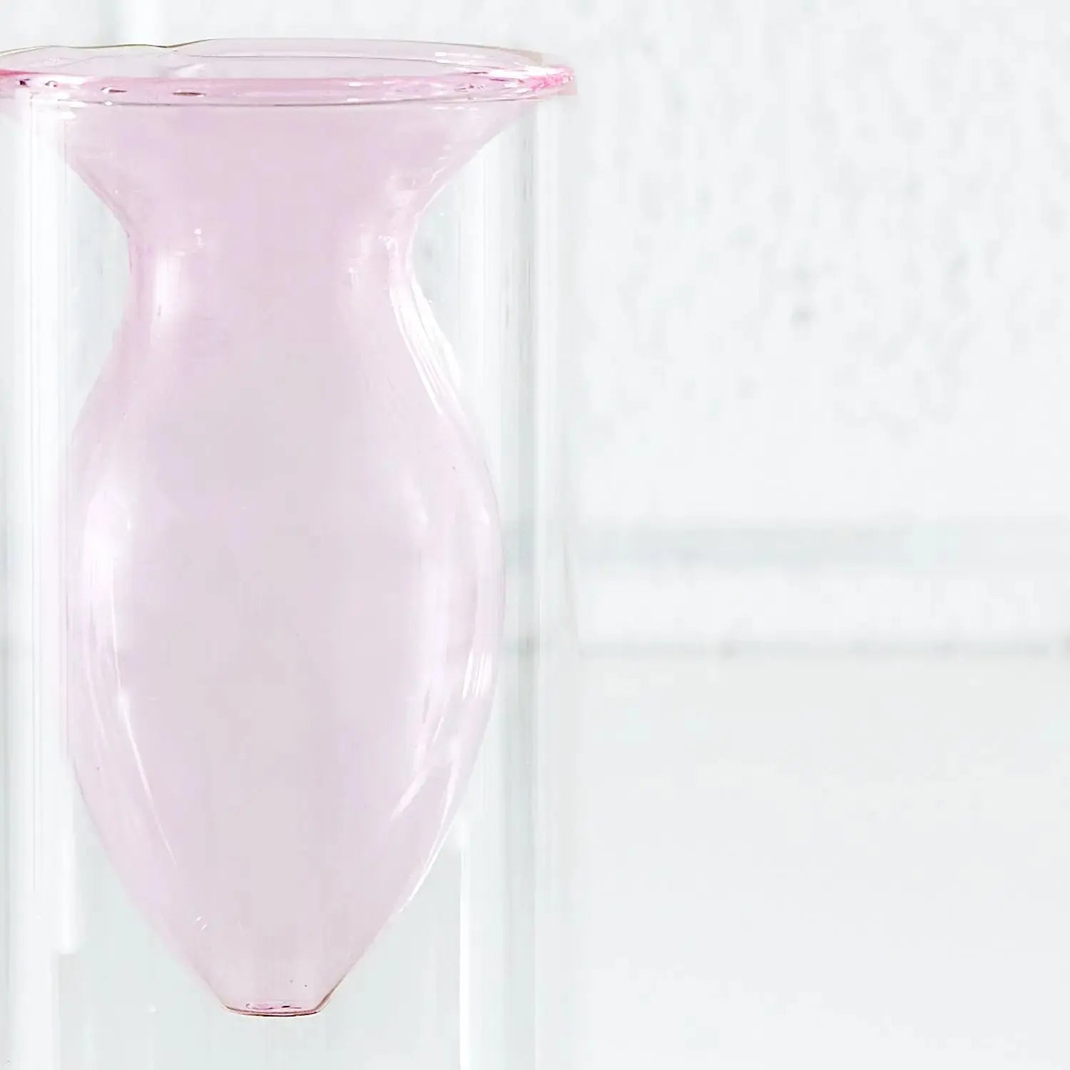 Floating Abstract Glass Vase Pink KAILE