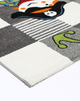 Happy Feet Pirate Party Grey Kids Rug