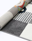 Happy Feet Pirate Party Grey Kids Rug