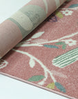 Happy Feet Bright Birds Pink Kids Rug