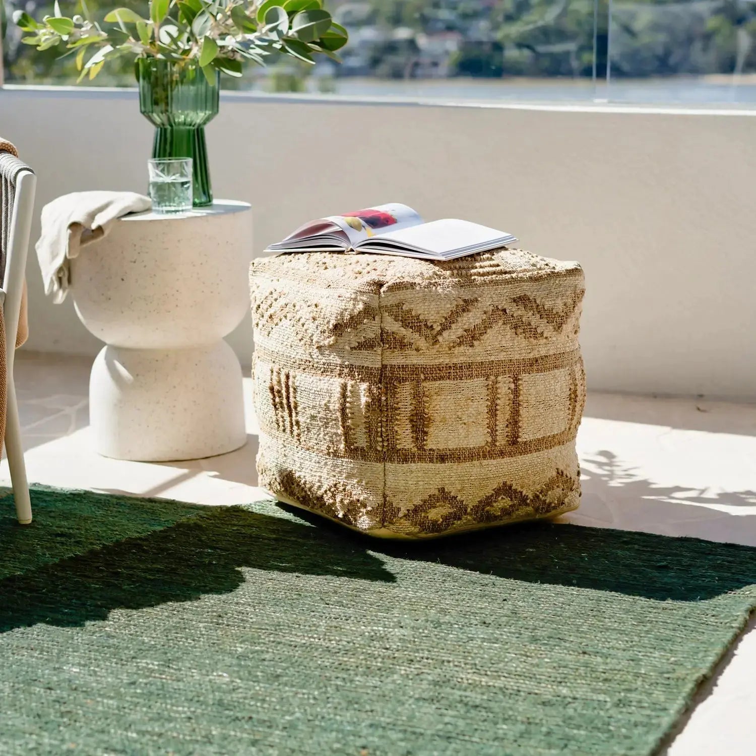 Hart Jute Pouffe Natural CELADON