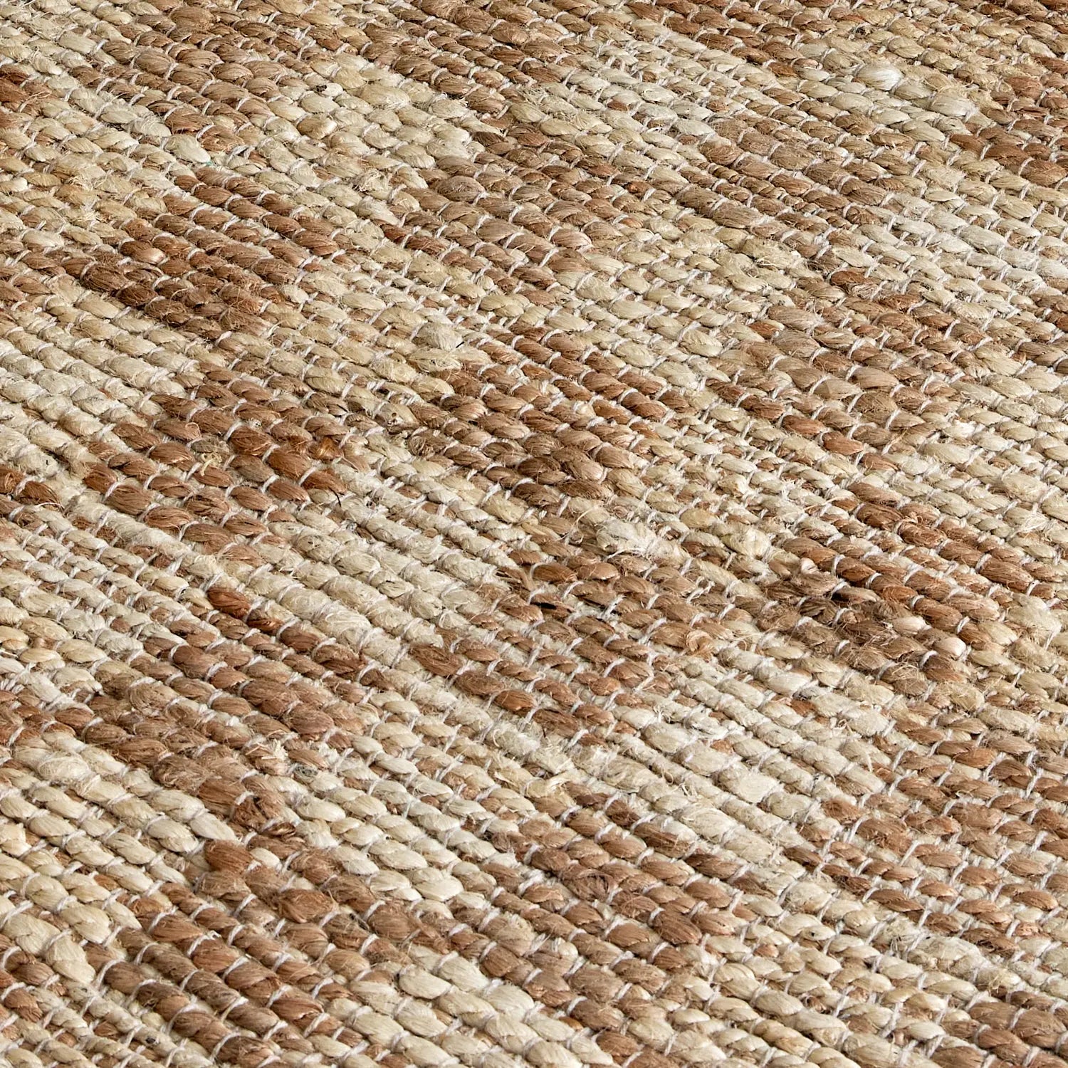 Hyams Check Jute Floor Rug Natural DREAMHOME