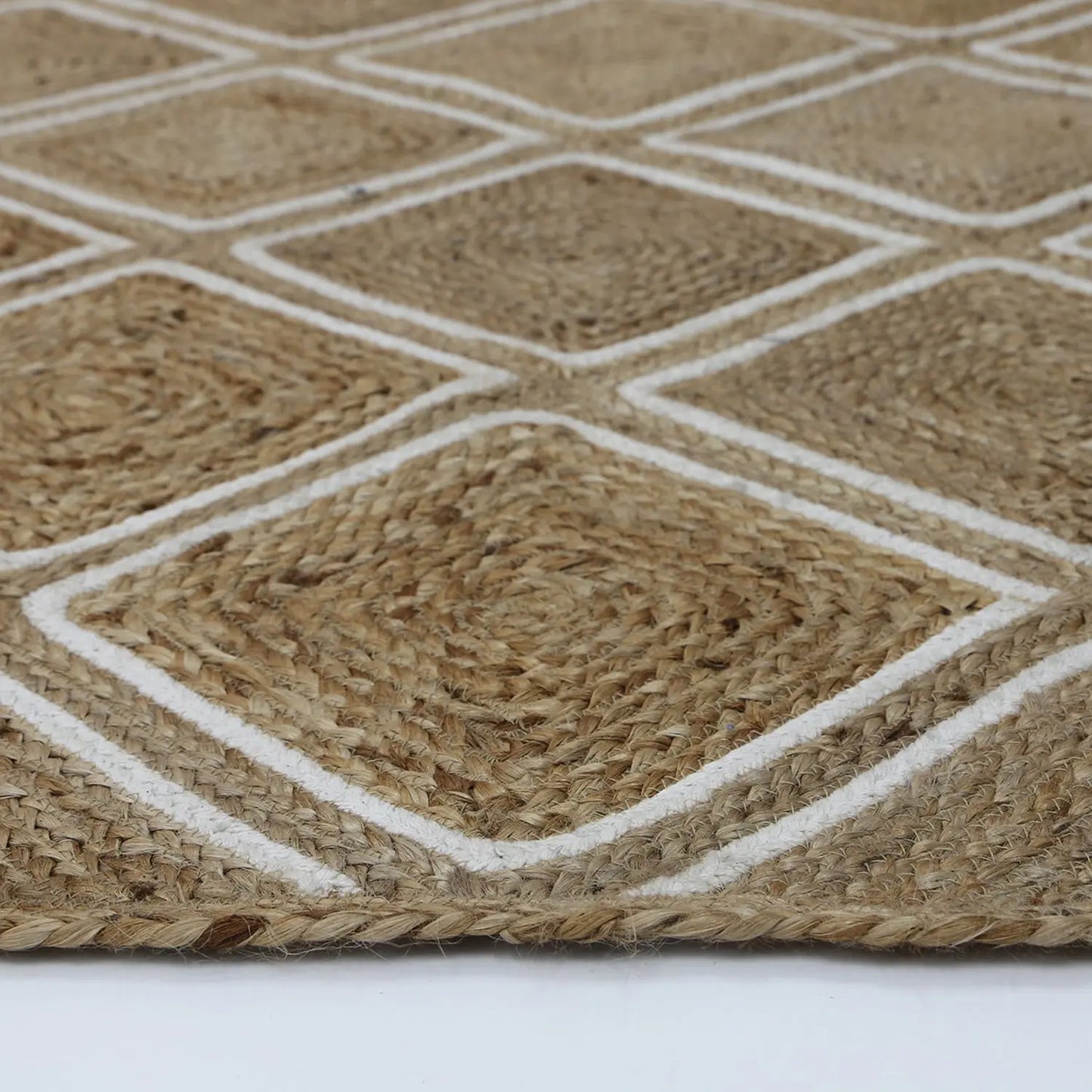 Jaipur Parquetry Jute Rug Natural decorugonline