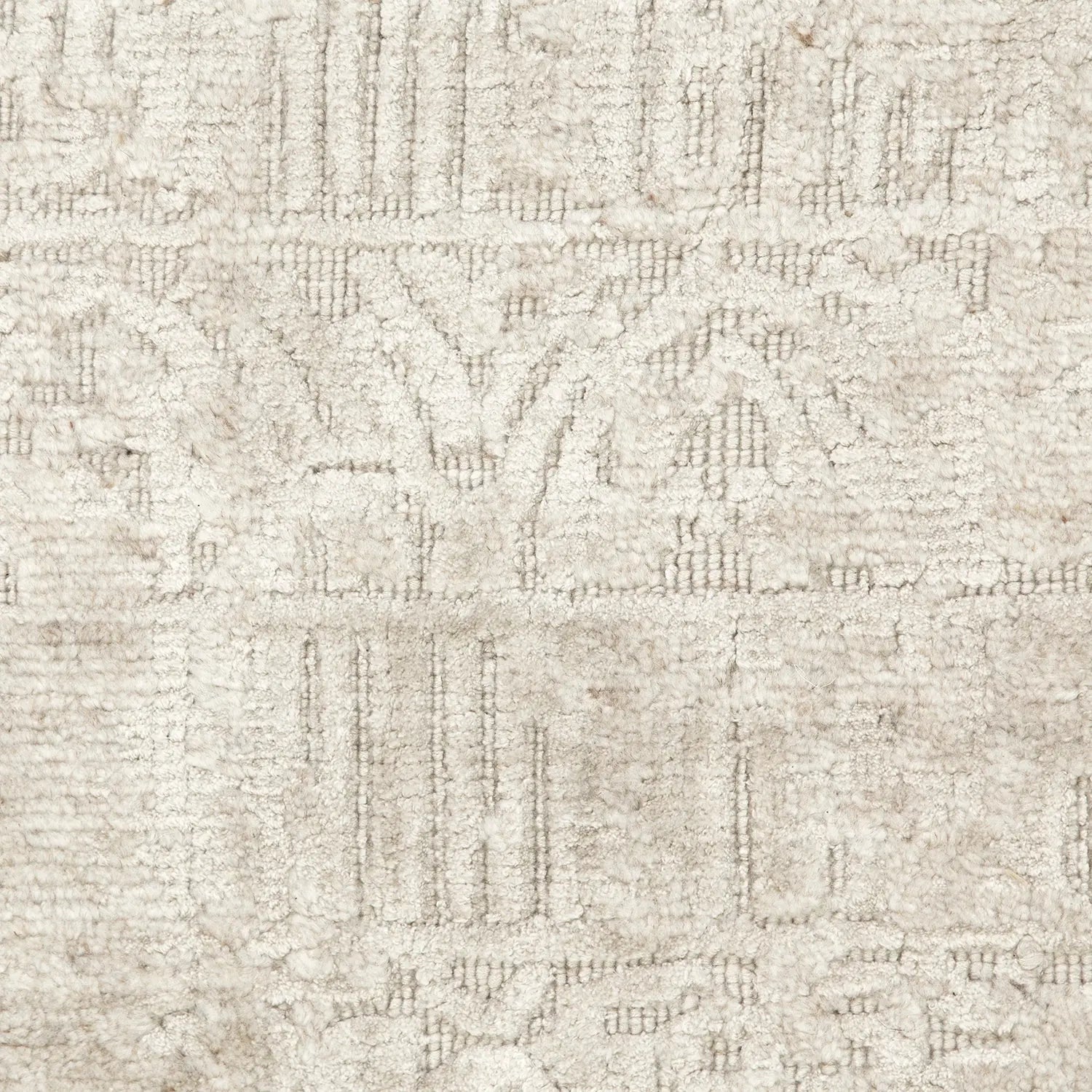 Karus Beige Knotted Designer Rug DecoRug