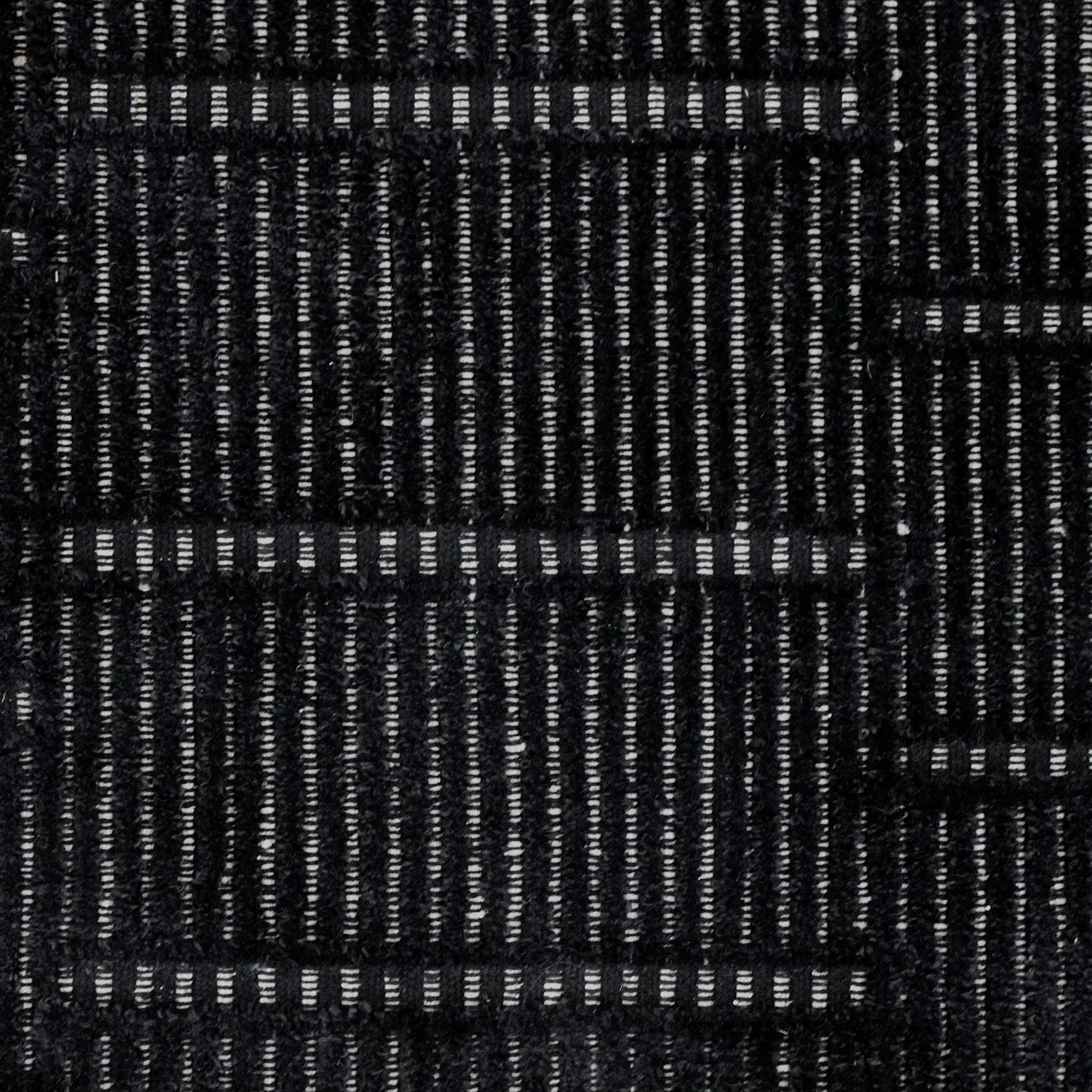 Lacey Abstract Stripe Charcoal Wool Rug empty1