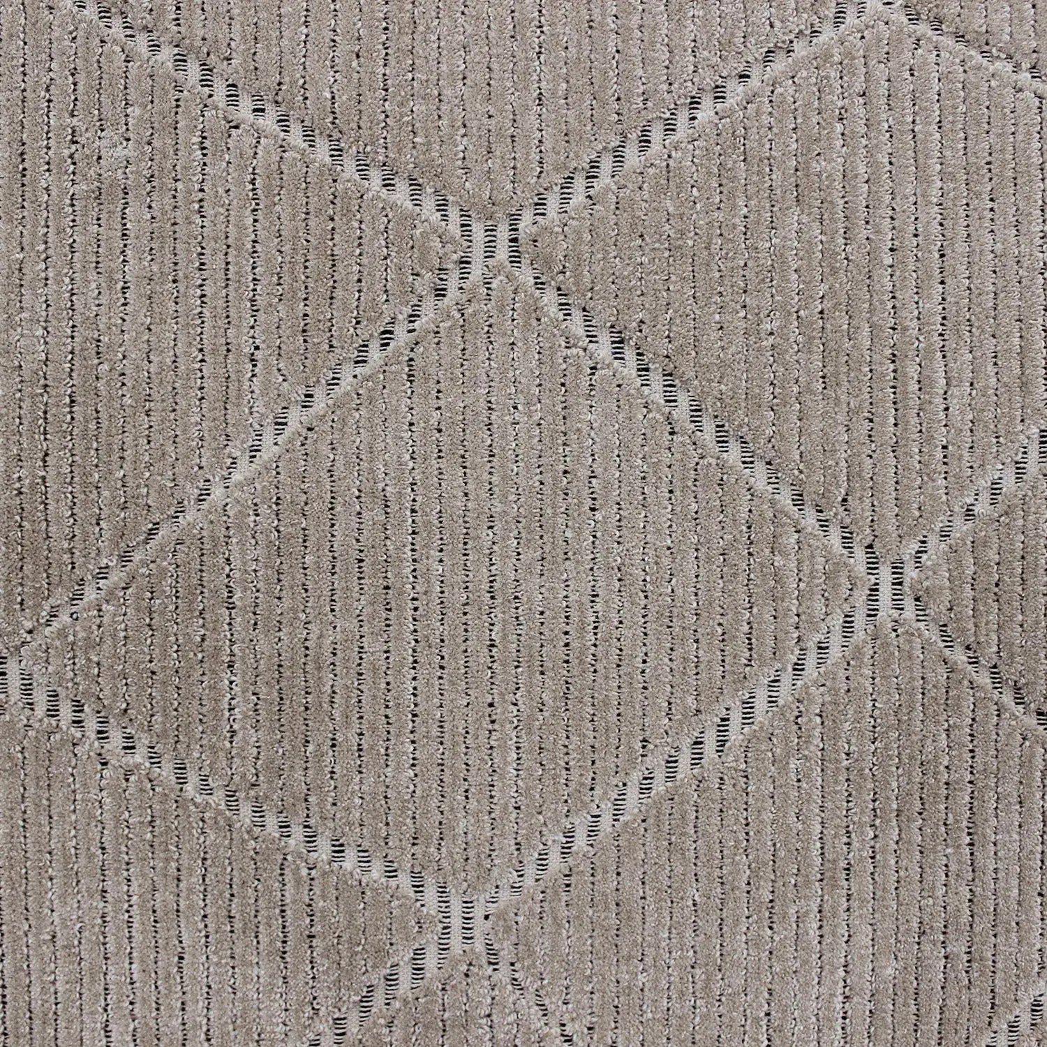Lacey Diamond Beige Wool Rug empty1