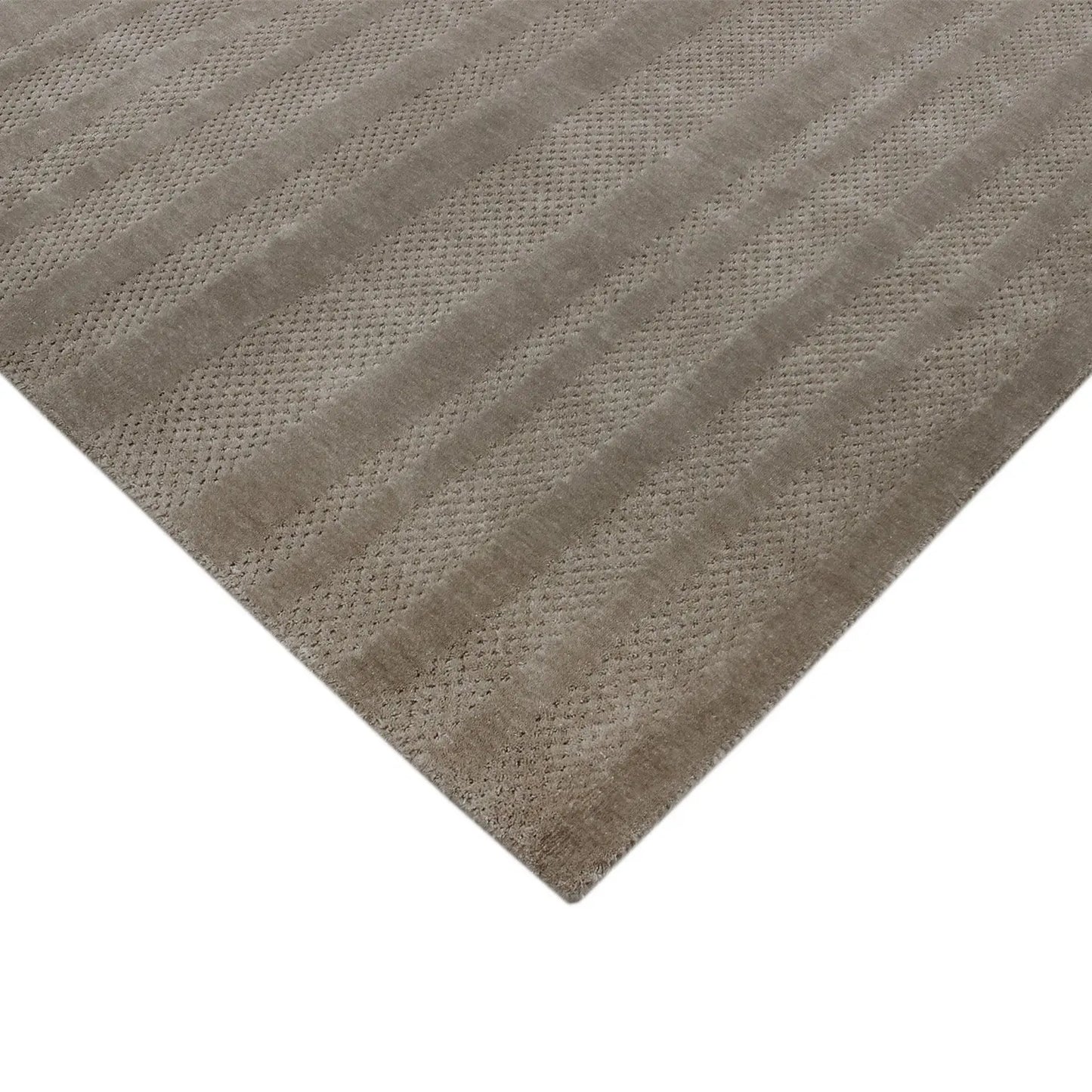 Lacey Plain Beige Wool Rug DecoRug