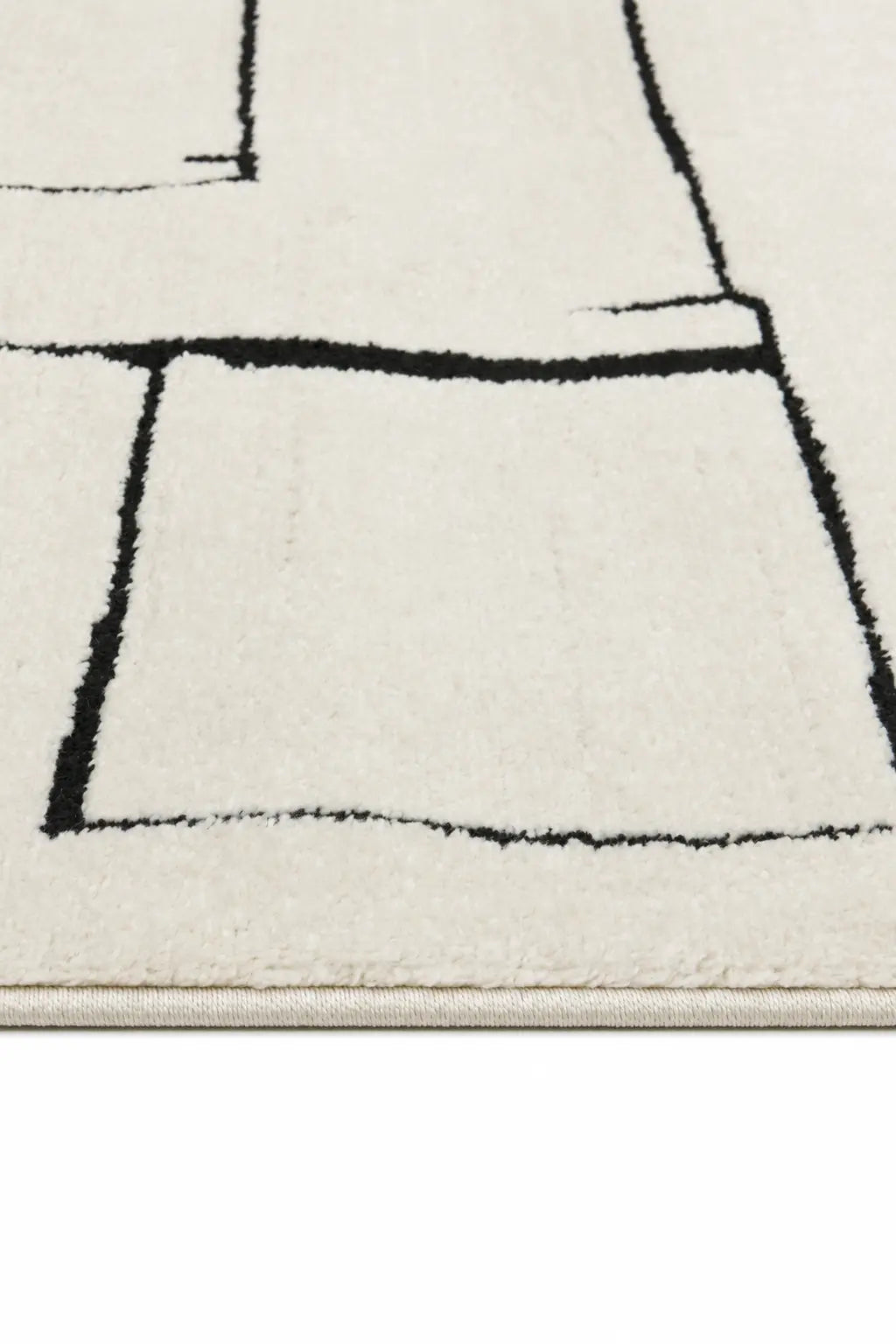 Leo Abstract Line Cream Rug DecoRug