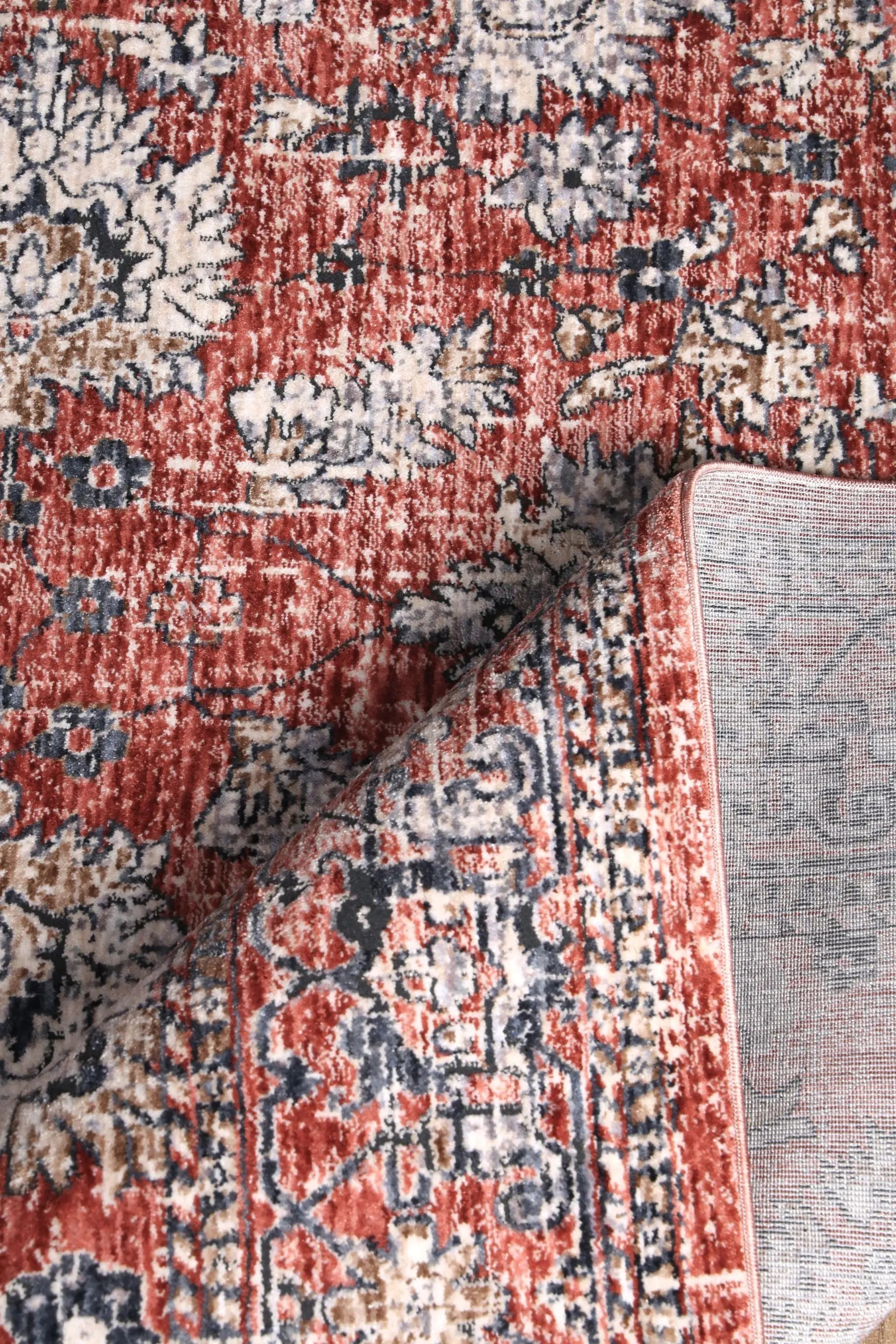 Malte Red Transitional Rug DecoRug