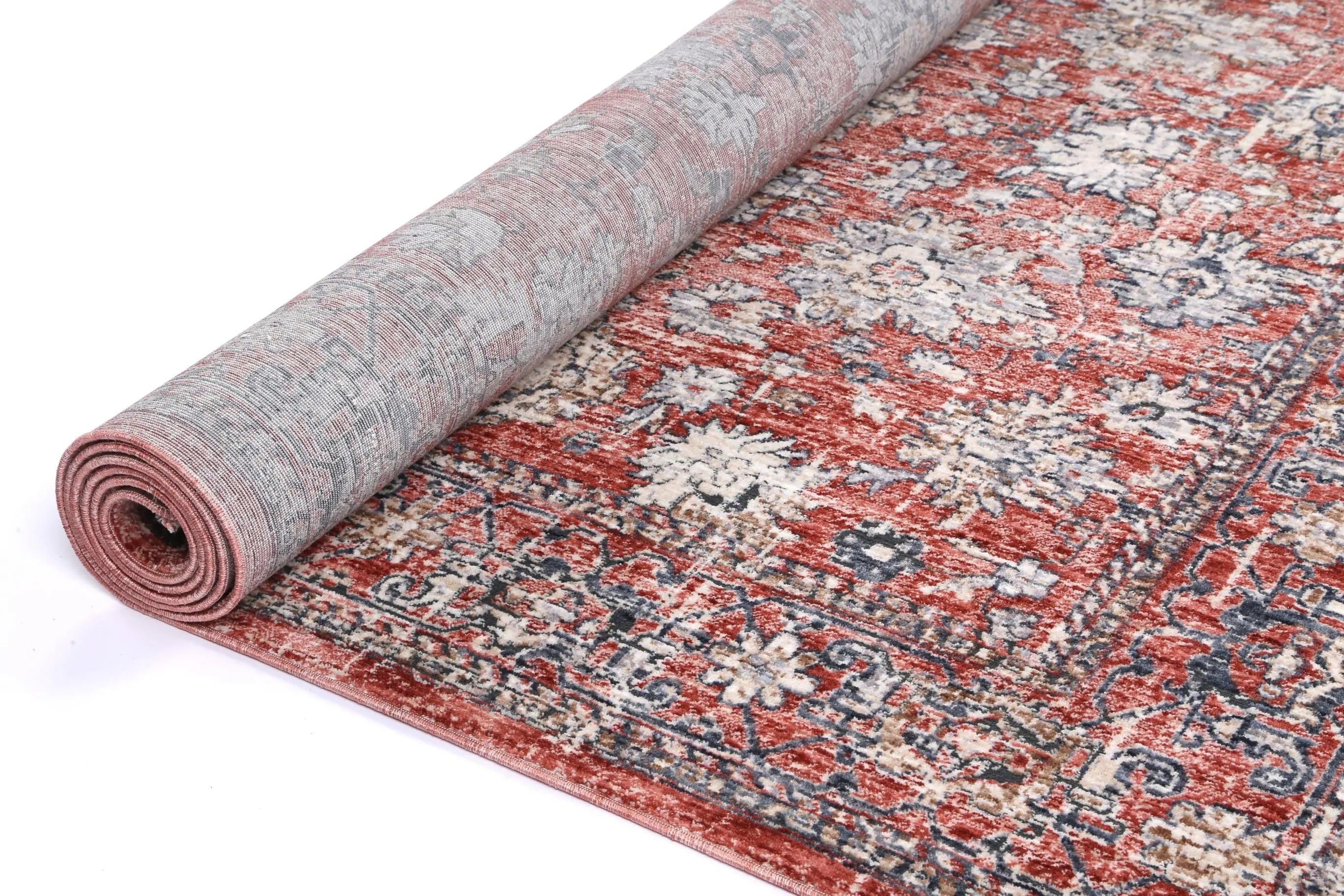 Malte Red Transitional Rug DecoRug