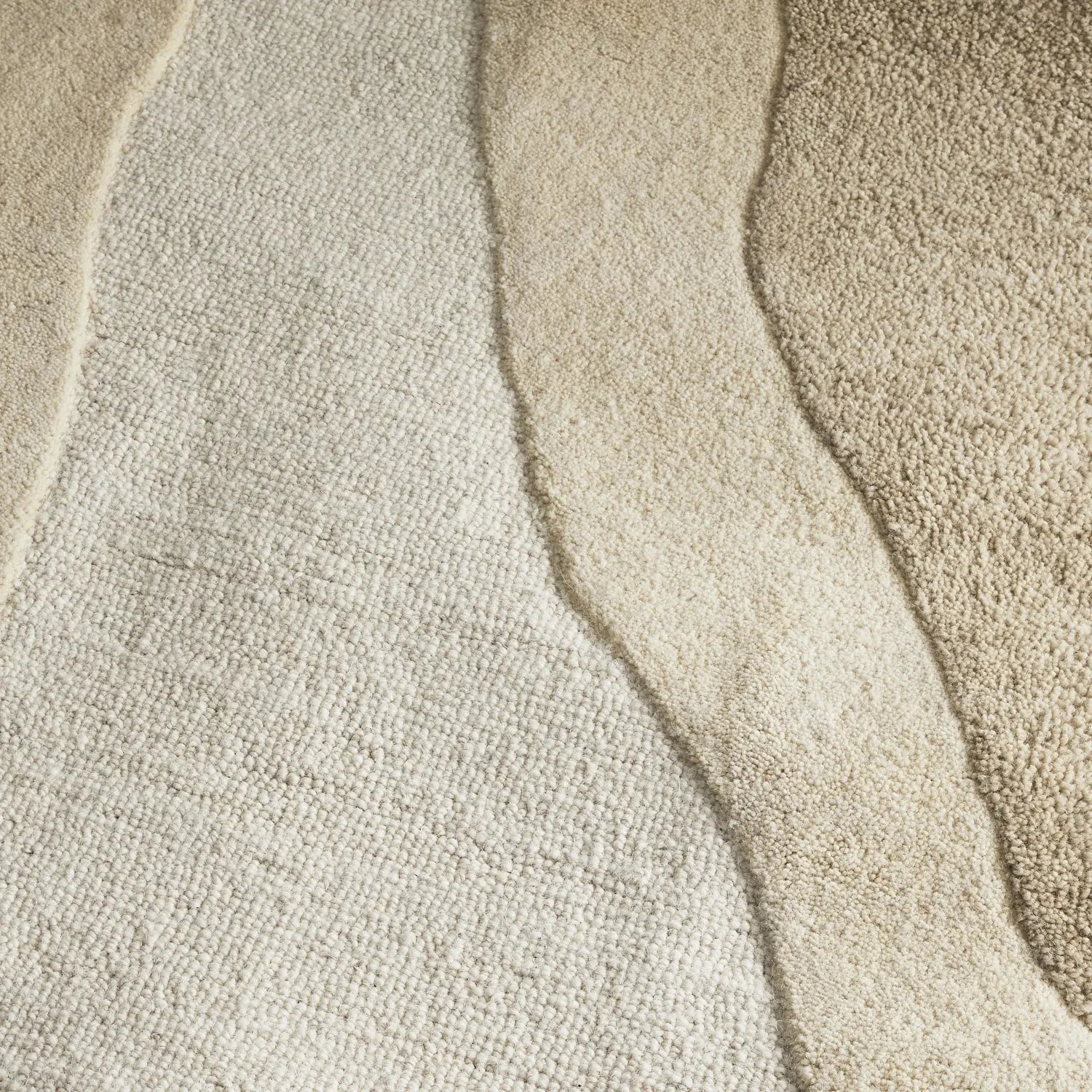 Mozart Beige Wool Rug TULSIRAM