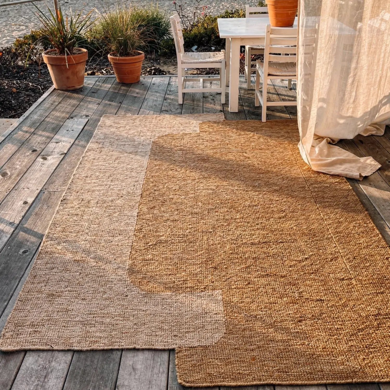 Murray Irregular Jute Rug Natural JAIPUR