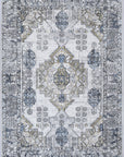 Oporto Taicang Blue & Grey Traditional Soft Rug - OPOR07