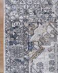Oporto Taicang Blue & Grey Traditional Soft Rug - OPOR07
