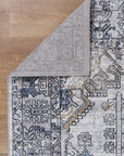 Oporto Taicang Blue & Grey Traditional Soft Rug - OPOR07