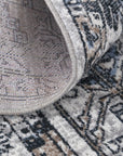 Oporto Taicang Blue & Grey Traditional Soft Rug - OPOR07