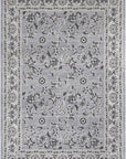 Oporto Hamburg Grey Traditional Soft Rug - OPOR10