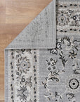 Oporto Hamburg Grey Traditional Soft Rug - OPOR10