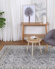 Oporto Hamburg Grey Traditional Soft Rug - OPOR10